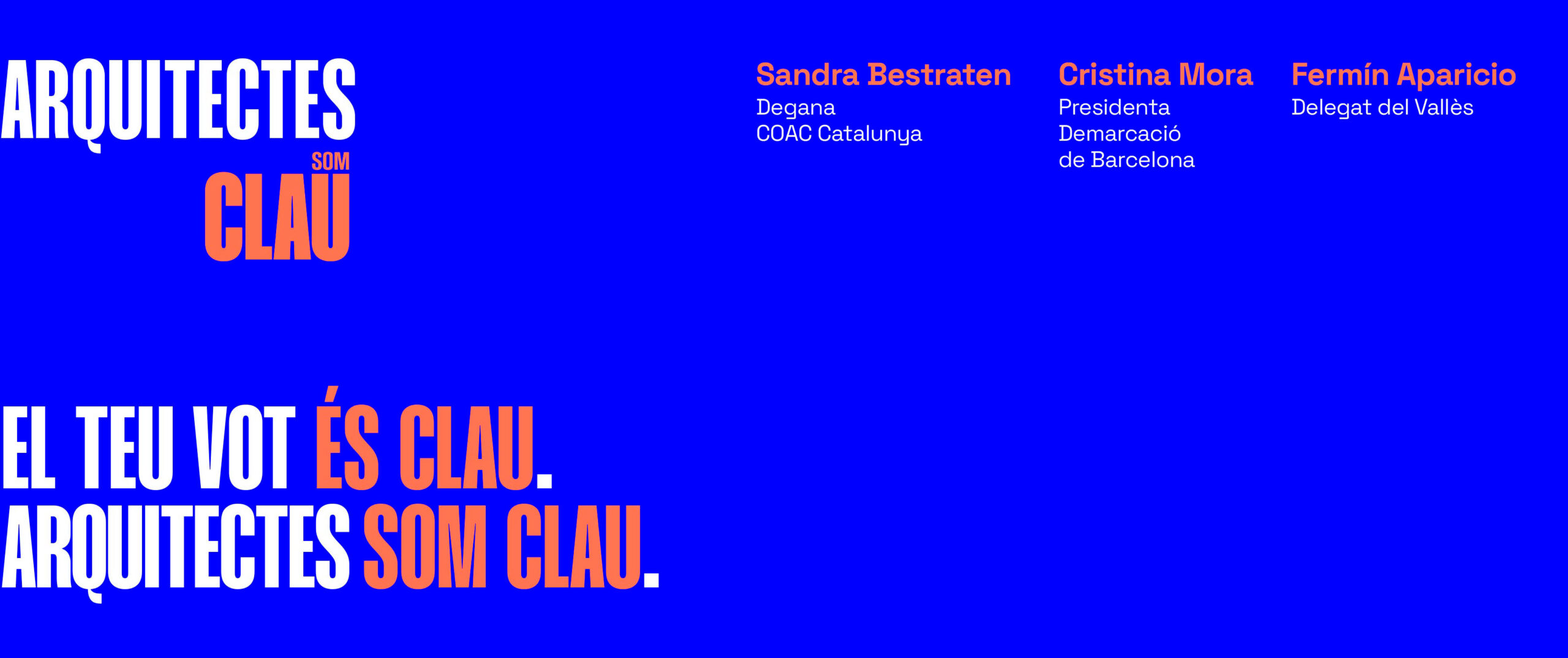 ARQUITECTES SOM CLAU | ELECCIONS COAC 2026